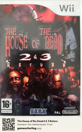 The House of the Dead 2 & 3 Return Nintendo Wii, Netherlands box front