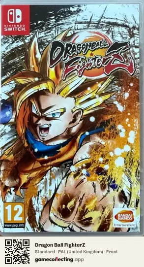 Dragon Ball FighterZ Nintendo Switch, United Kingdom box front