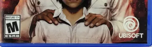 Far Cry 6, the ESRB box on its front