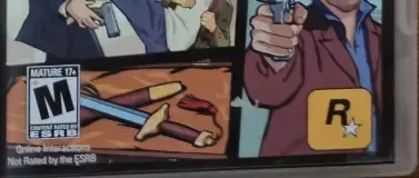 Grand Theft Auto: Chinatown Wars, the ESRB box on its front