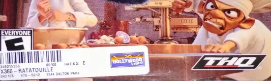 Disney/Pixar Ratatouille, the ESRB box on its front
