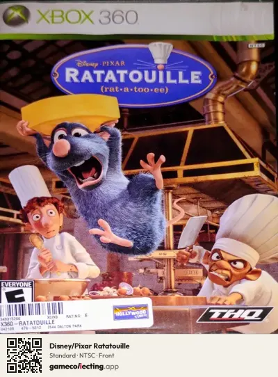Disney/Pixar Ratatouille Xbox 360, NTSC box front