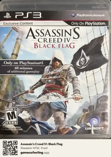 Assassin's Creed IV: Black Flag PlayStation 3, NTSC box front