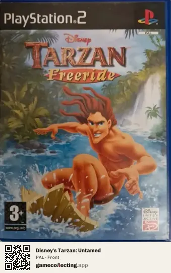 Disney's Tarzan: Untamed PlayStation 2, PAL box front