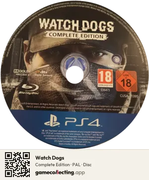 Watch Dogs PlayStation 4, PAL disc