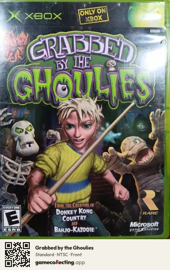 Grabbed by the Ghoulies Xbox, NTSC box front