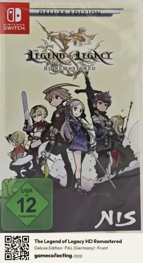 The Legend of Legacy HD Remastered Nintendo Switch, Germany box front