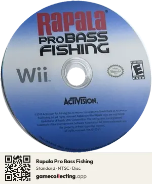 Rapala Pro Bass Fishing Nintendo Wii, NTSC disc
