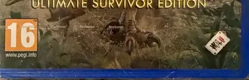 Ark: Survival Evolved, the PEGI square on its front