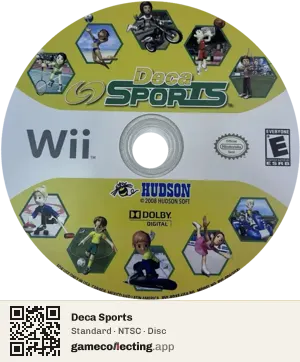 Deca Sports Nintendo Wii, NTSC disc