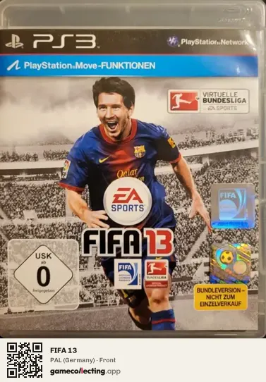 FIFA 13 PlayStation 3, Germany box front