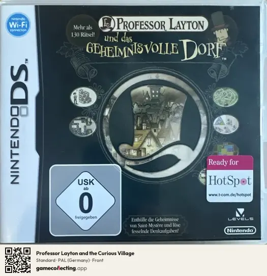 Professor Layton and the Curious Village Nintendo DS, Germany box front