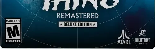 The Thing: Remastered, the ESRB box on its front