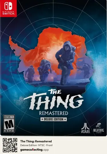 The Thing: Remastered Nintendo Switch, NTSC box front