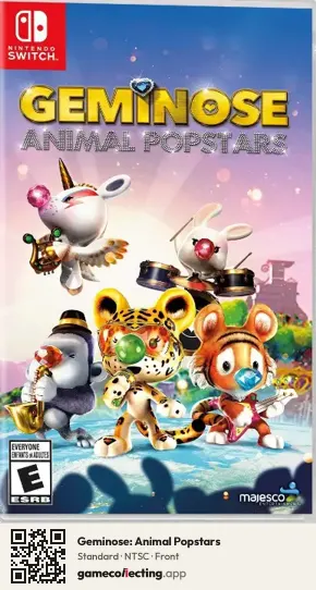 Geminose: Animal Popstars Nintendo Switch, NTSC box front