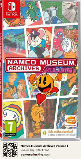 Namco Museum Archives Volume 1 Nintendo Switch, PAL box front