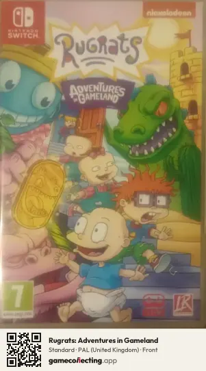 Rugrats: Adventures in Gameland Nintendo Switch, United Kingdom box front