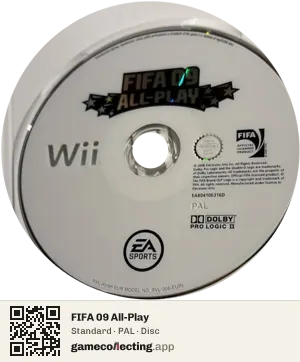 FIFA 09 All-Play Nintendo Wii, PAL disc