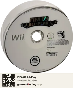 FIFA 09 All-Play Nintendo Wii, PAL disc