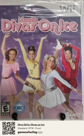 Diva Girls: Divas on Ice Nintendo Wii, NTSC box front