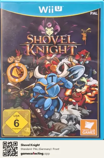 Shovel Knight Nintendo Wii U, Germany box front