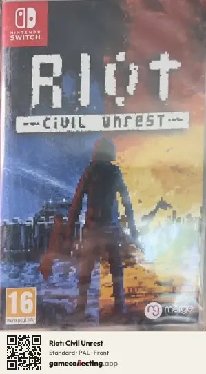 Riot: Civil Unrest Nintendo Switch, PAL box front