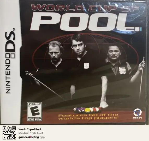 World Cup of Pool Nintendo DS, NTSC box front