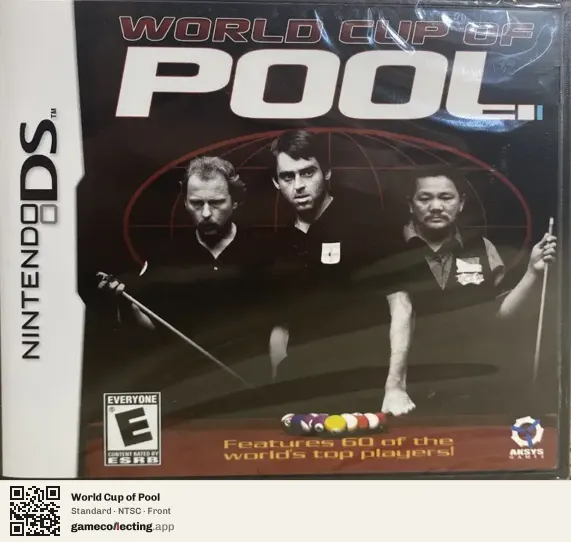World Cup of Pool Nintendo DS, NTSC box front