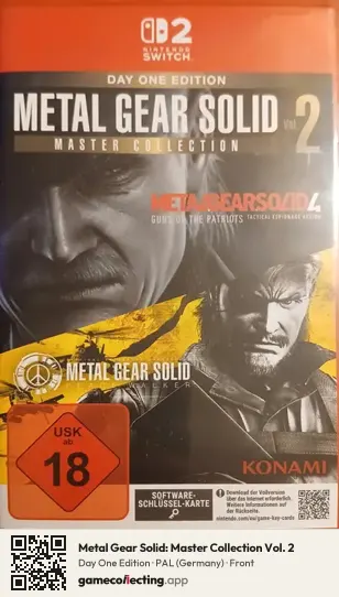 Metal Gear Solid: Master Collection Vol. 2 Nintendo Switch 2, Germany box front