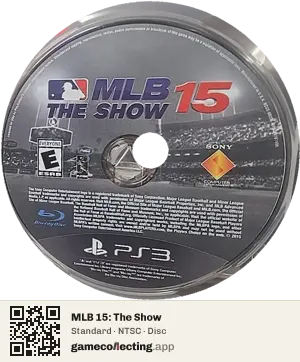 MLB 15: The Show PlayStation 3, NTSC disc