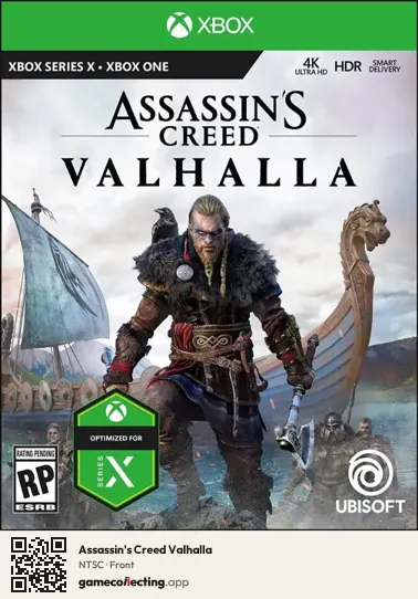 Assassin's Creed Valhalla Xbox Series X, NTSC box front