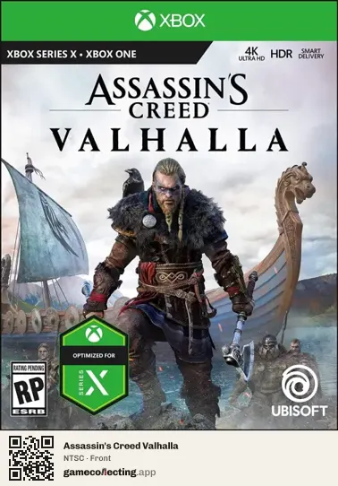 Assassin's Creed Valhalla Xbox Series X, NTSC box front