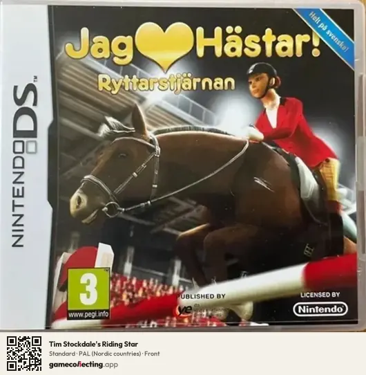 Tim Stockdale's Riding Star Nintendo DS, Nordic countries box front
