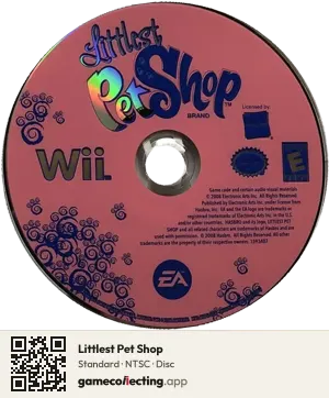 Littlest Pet Shop Nintendo Wii, NTSC disc