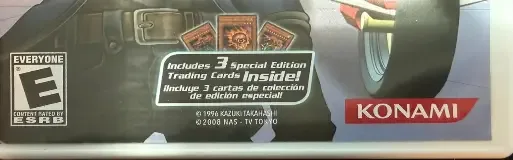 Yu-Gi-Oh! 5D's Wheelie Breakers, the ESRB box on its front