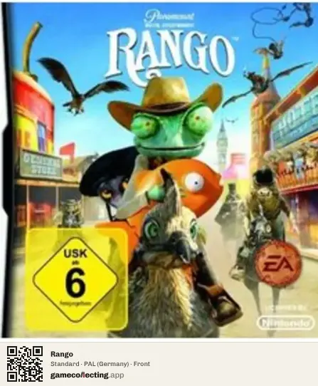 Rango Nintendo DS, Germany box front