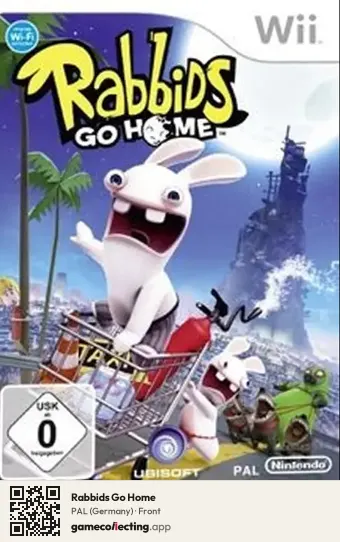 Rabbids Go Home Nintendo Wii, Germany box front
