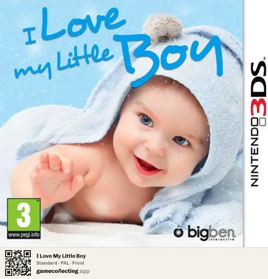 I Love My Little Boy Nintendo 3DS, PAL box front