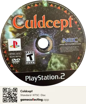 Culdcept PlayStation 2, NTSC disc