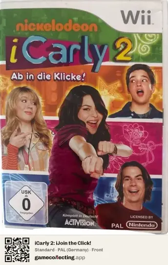 iCarly 2: iJoin the Click! Nintendo Wii, Germany box front
