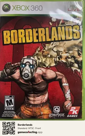 Borderlands Xbox 360, NTSC box front