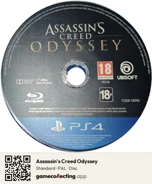 Assassin's Creed Odyssey PlayStation 4, PAL disc
