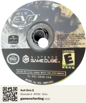 4x4 Evo 2 Nintendo GameCube, NTSC disc