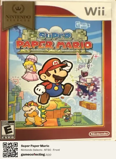 Super Paper Mario Nintendo Wii, NTSC box front
