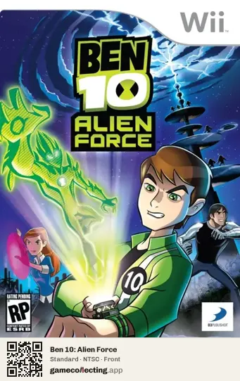 Ben 10: Alien Force Nintendo Wii, NTSC box front