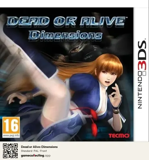 Dead or Alive: Dimensions Nintendo 3DS, PAL box front