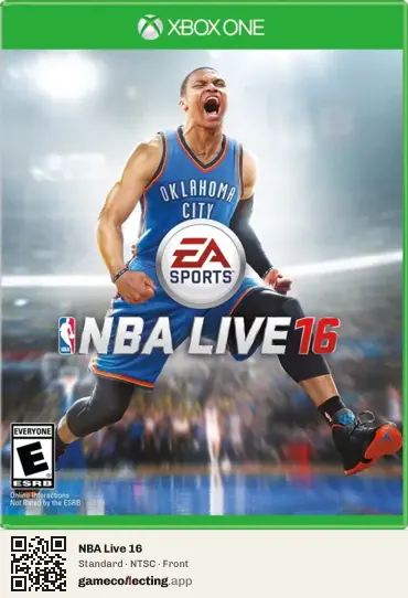 NBA Live 16 Xbox One, NTSC box front