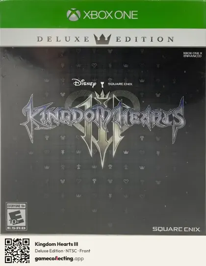 Kingdom Hearts III Xbox One, NTSC box front