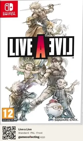Live a Live Nintendo Switch, PAL box front