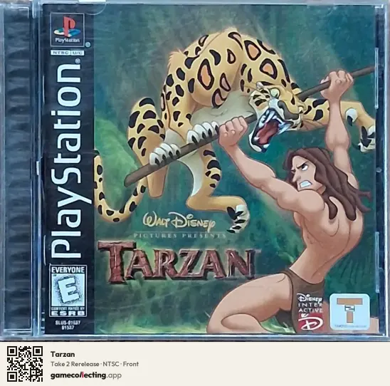 Tarzan PlayStation, NTSC box front